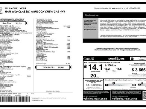 Used 2020 RAM 1500 Warlock AWD/4WD image 3