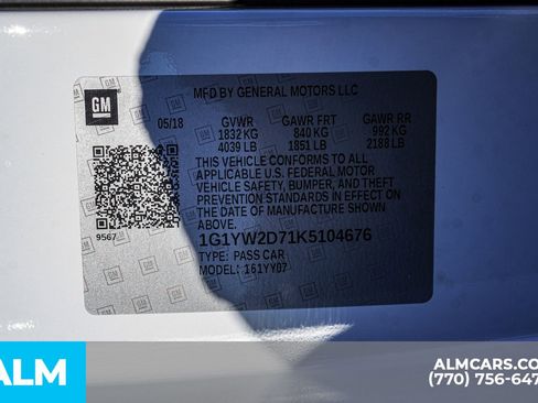 Used 2019 Chevrolet Corvette Grand Sport w/ Grand Sport Heritage Package image 62