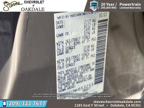 Used 2022 Nissan Frontier Pro-X RWD image 36