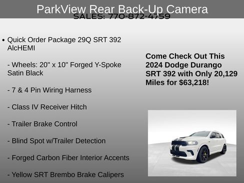 Used 2024 Dodge Durango SRT AWD/4WD image 24