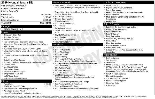 Used 2019 Hyundai Sonata SEL FWD image 23