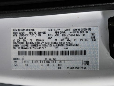 Used 2022 Ford F350 Lariat w/ Lariat Value Package AWD/4WD image 56