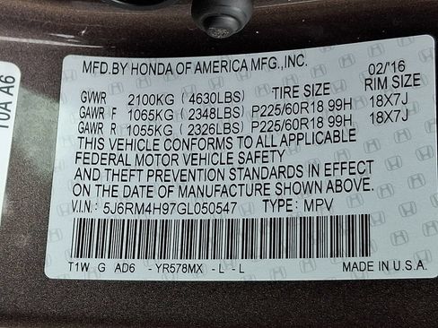 Used 2016 Honda CR-V Touring image 26