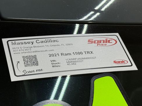 Used 2021 RAM 1500 TRX w/ TRX Lanuch Edition image 22