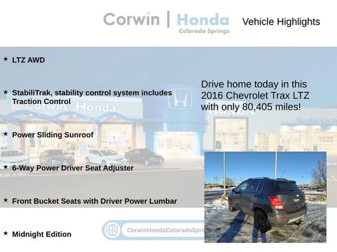 Used 2016 Chevrolet Trax LTZ w/ Midnight Edition image 7