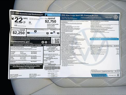 New 2026 Volkswagen Atlas Cross Sport SEL Premium R-Line AWD/4WD image 22