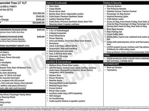 Certified 2018 Chevrolet Trax LT w/ Driver Confidence Package FWD image 7