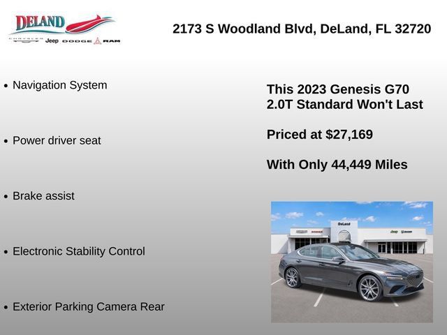 Used 2023 Genesis G70 2.0T AWD/4WD image 8