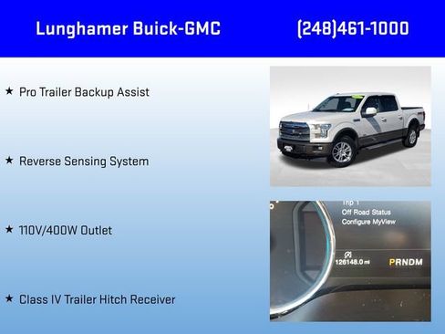Used 2017 Ford F150 Lariat w/ Equipment Group 501A Mid AWD/4WD image 30