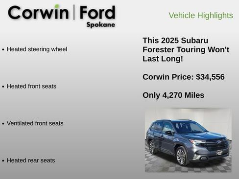 Used 2025 Subaru Forester Touring w/ Popular Package - Touring AWD/4WD image 12