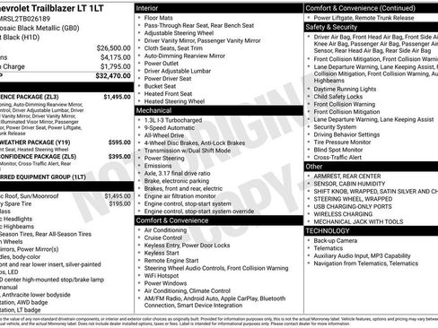 Certified 2026 Chevrolet TrailBlazer LT w/ Convenience Package AWD/4WD image 57