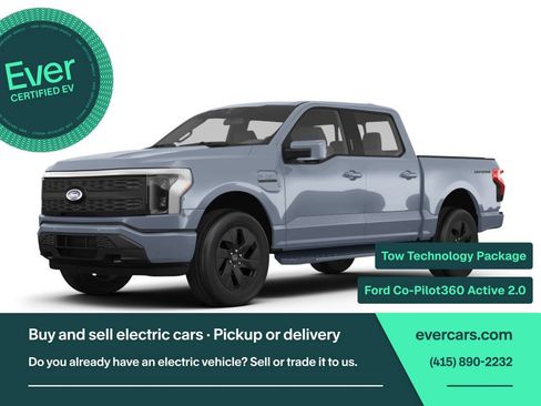 Used 2022 Ford F150 Lightning Lariat w/ Tow Technology Package AWD/4WD image 1