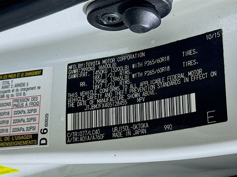 Used 2016 Lexus GX 460 w/ Navigation Package AWD/4WD image 12