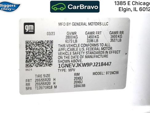 Certified 2023 Chevrolet Traverse RS AWD/4WD image 43
