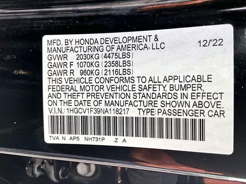 Used 2022 Honda Accord Sport image 29