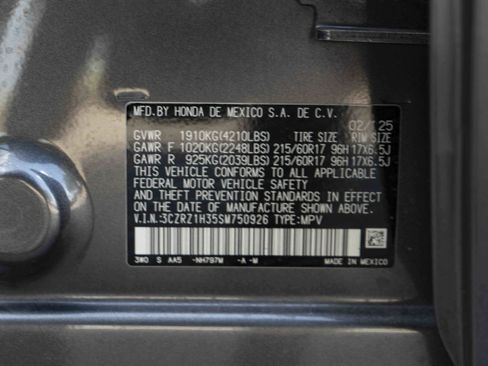 Used 2025 Honda HR-V LX image 45