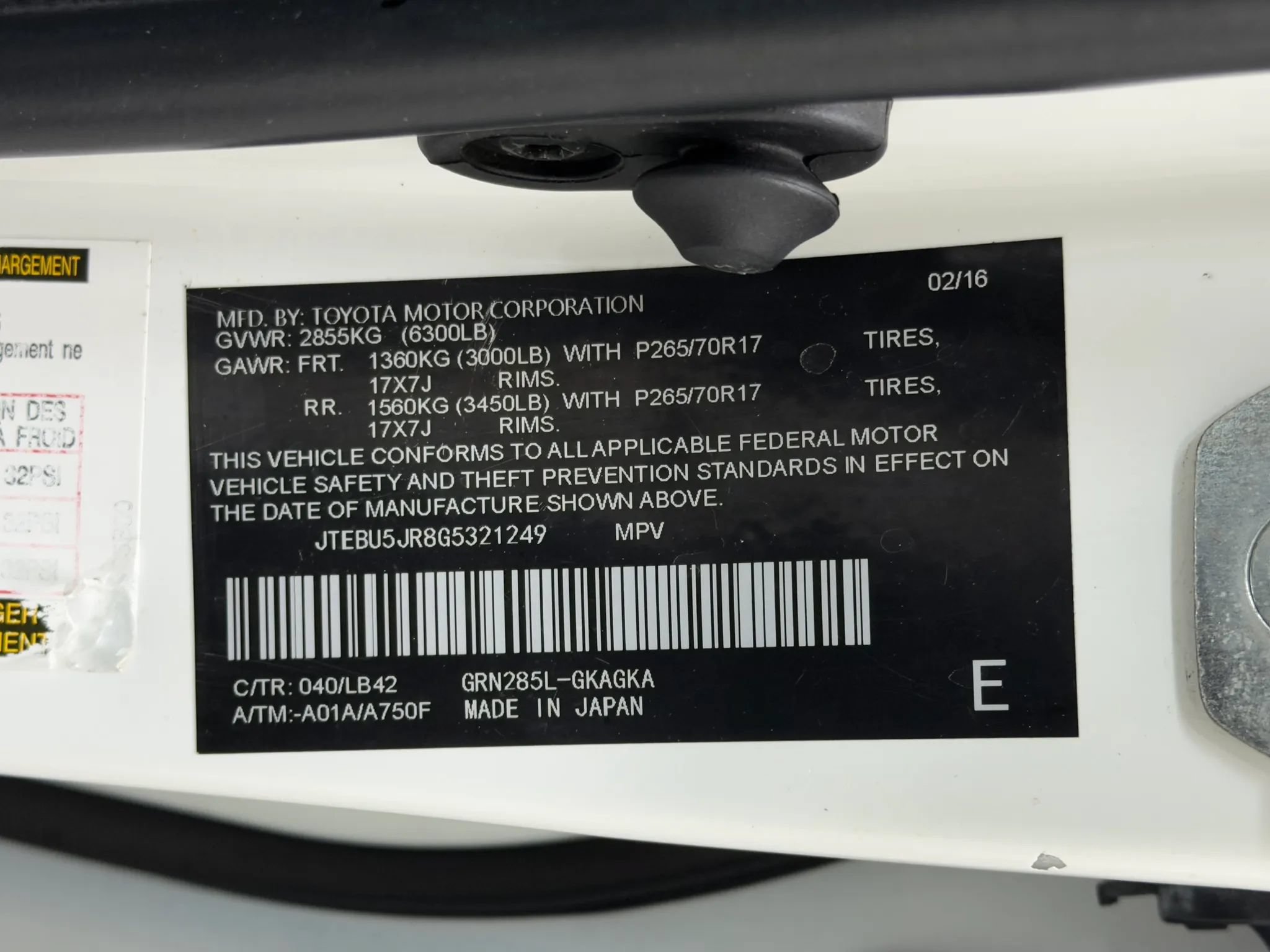 Used 2016 Toyota 4Runner SR5 Premium AWD/4WD image 94