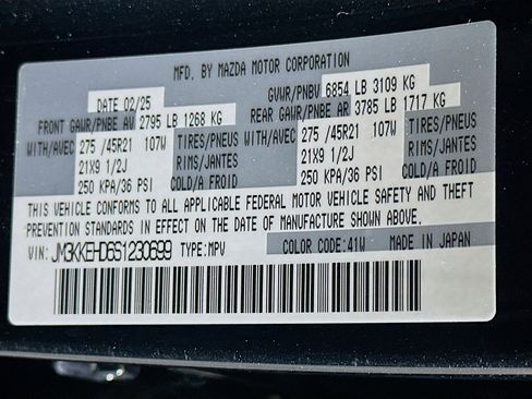 Used 2025 MAZDA CX-90 3.3 Turbo w/ Premium Plus Pkg AWD/4WD image 12