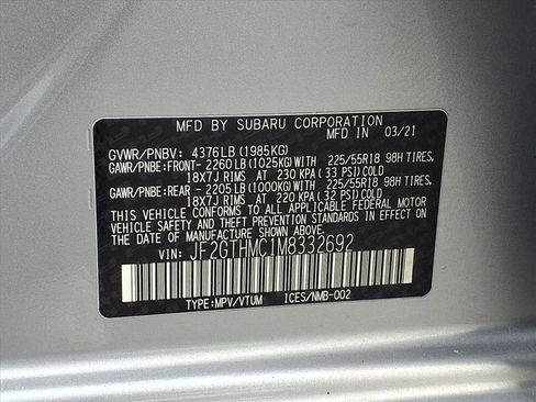 Certified 2021 Subaru Crosstrek 2.5i Limited w/ Moonroof Package 1 image 26