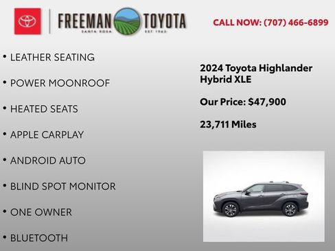 Certified 2024 Toyota Highlander XLE AWD/4WD image 5