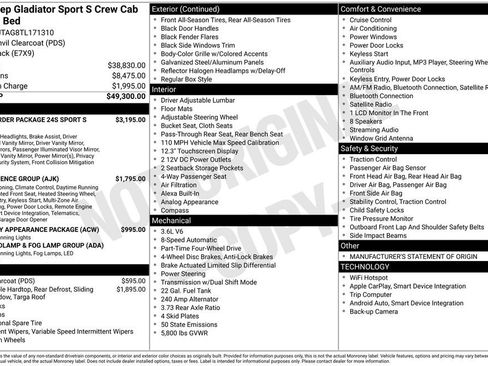 New 2026 Jeep Gladiator Sport image 29