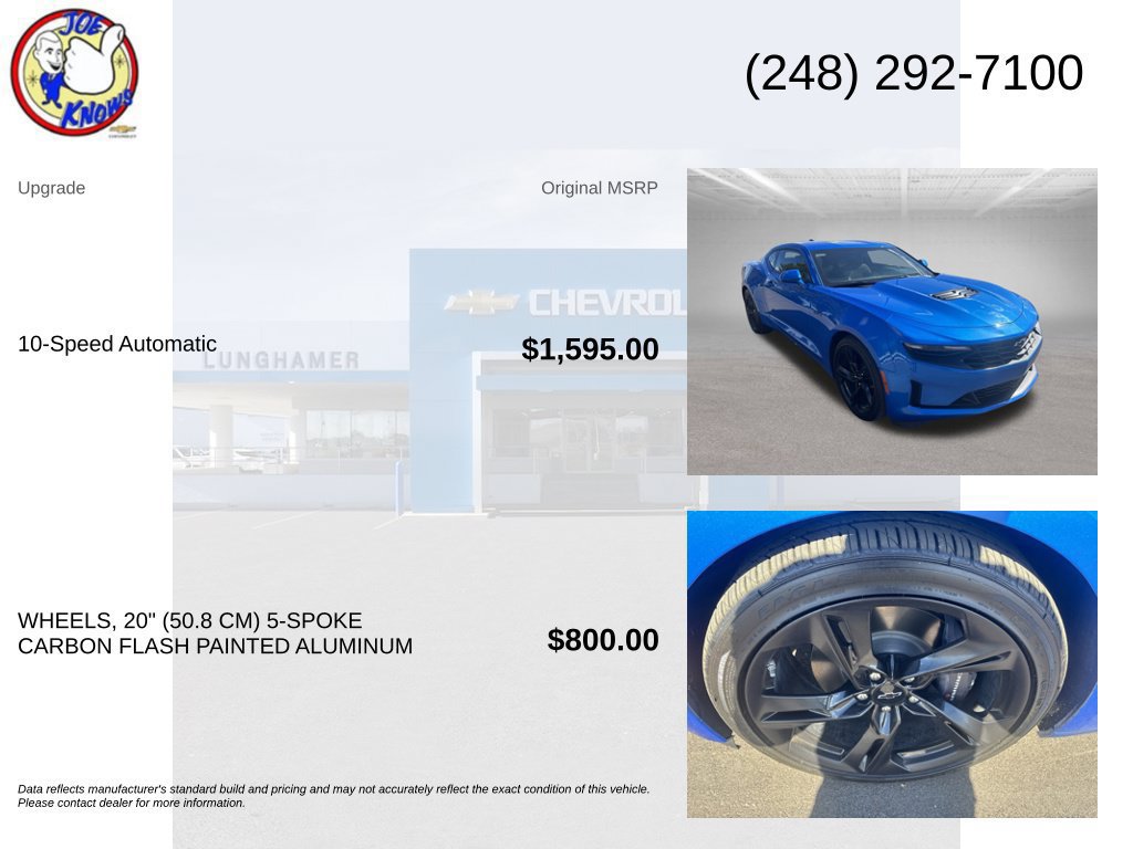 Certified 2024 Chevrolet Camaro LT RWD image 5