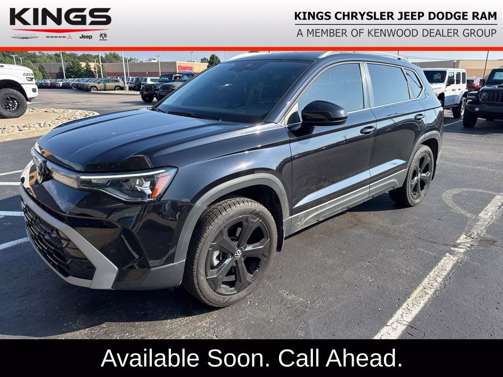 Used 2025 Volkswagen Taos SEL w/ Black Wheel Plus Package AWD/4WD image 1