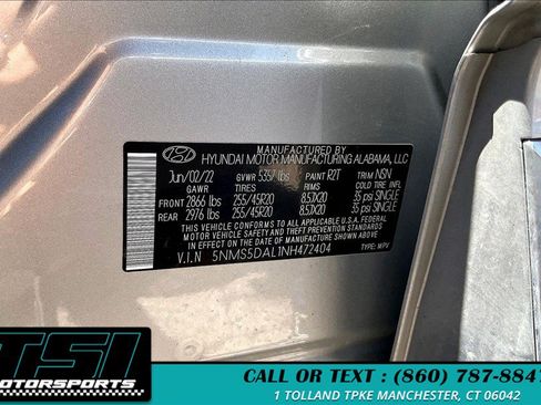 Used 2022 Hyundai Santa Fe Calligraphy AWD/4WD image 33