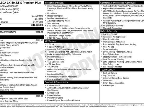 Certified 2025 MAZDA CX-50 AWD 2.5 S w/ Weather Package image 44