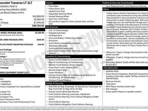 New 2027 Chevrolet Traverse LT w/ Sun and Wheel Package AWD/4WD image 25
