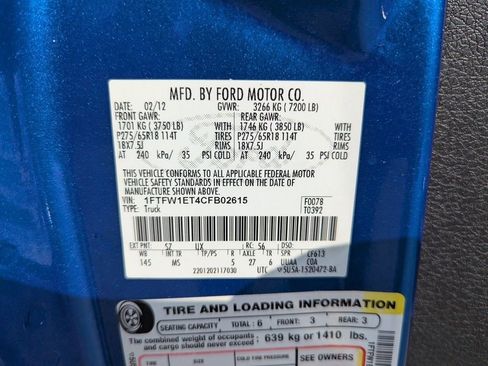 Used 2012 Ford F150 XLT w/ XLT Chrome Pkg image 30