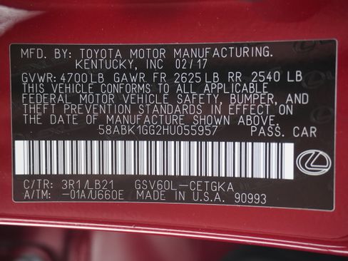 Used 2017 Lexus ES 350 w/ Luxury Package FWD image 34