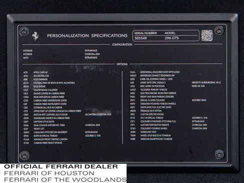 Used 2024 Ferrari 296 GTS . image 42