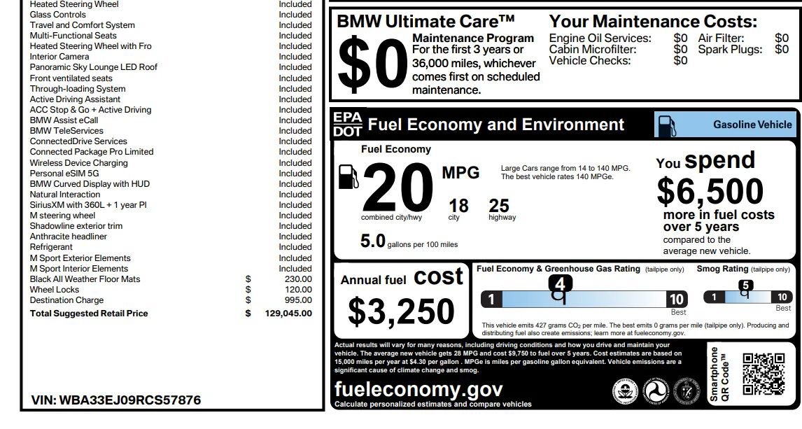 Used 2024 BMW 760i xDrive w/ Executive Package AWD/4WD image 7
