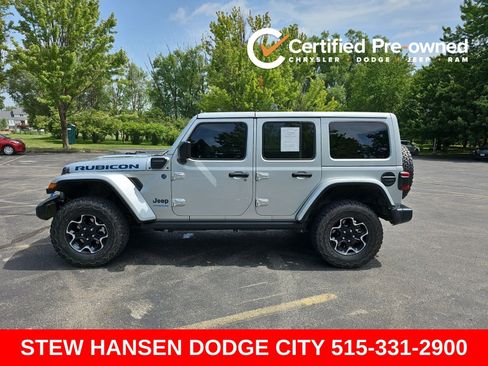 Used 2022 Jeep Wrangler Unlimited Rubicon 4xe w/ Cold Weather Group AWD/4WD image 1