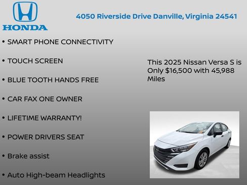 Used 2025 Nissan Versa S FWD image 7