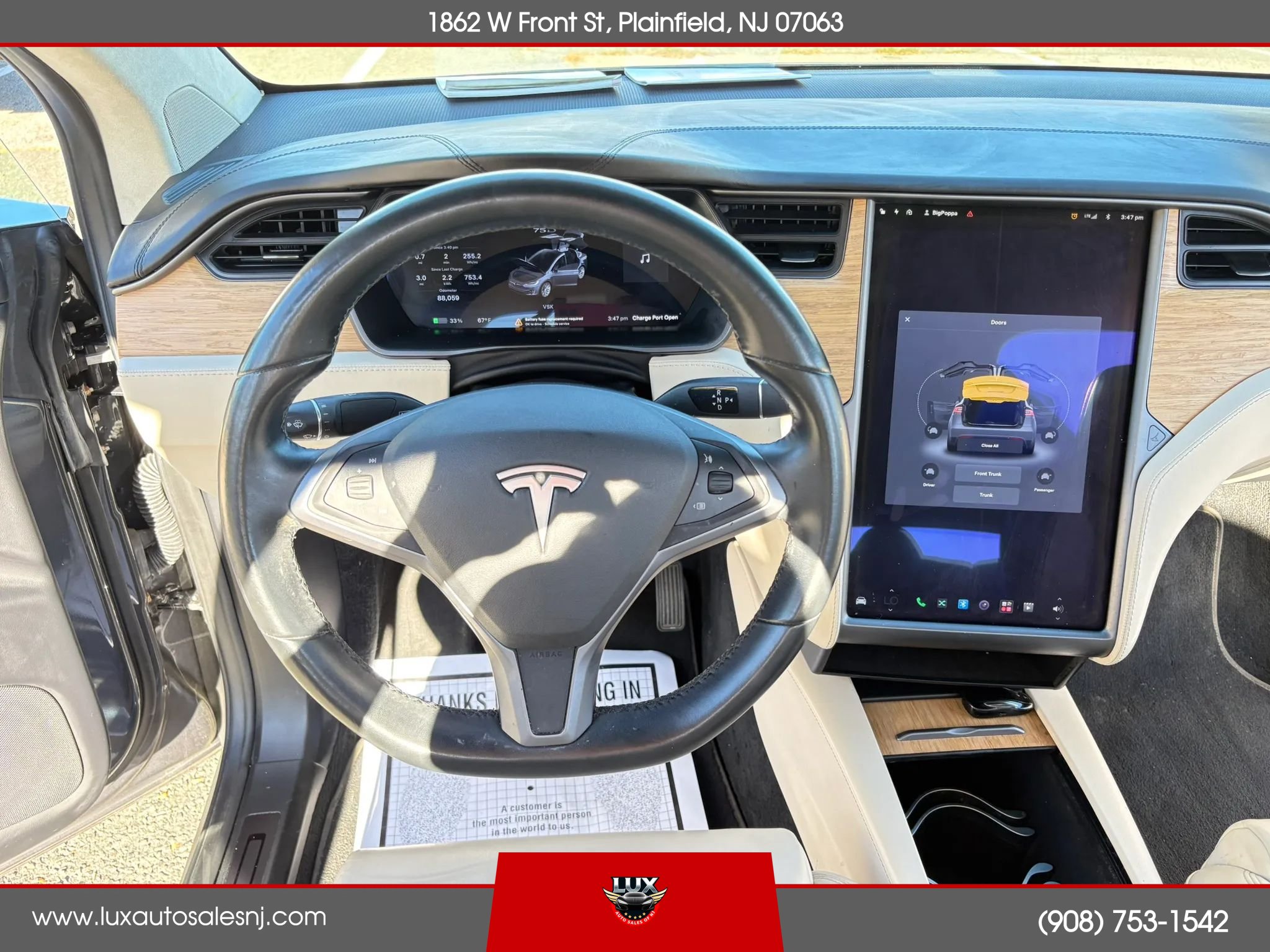 Used 2018 Tesla Model X 75D AWD/4WD image 30