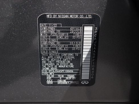 Certified 2023 INFINITI QX50 Pure image 43