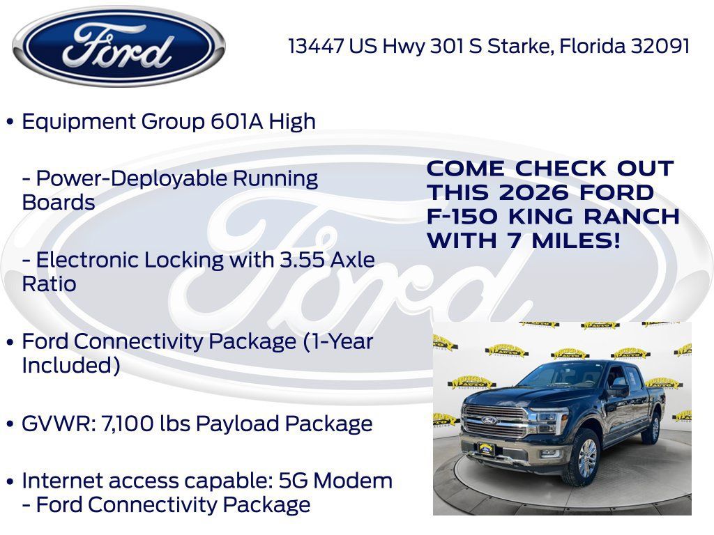 New 2026 Ford F150 King Ranch w/ Equipment Group 601A High AWD/4WD image 20