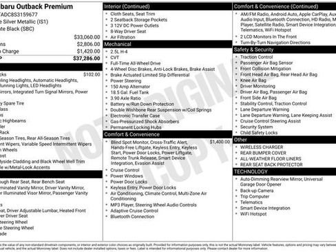 Used 2025 Subaru Outback Premium image 11