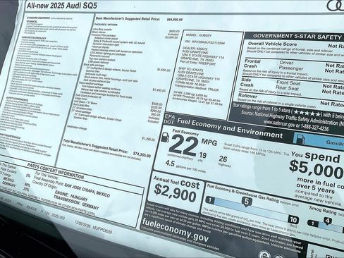 New 2025 Audi SQ5 Premium Plus image 19