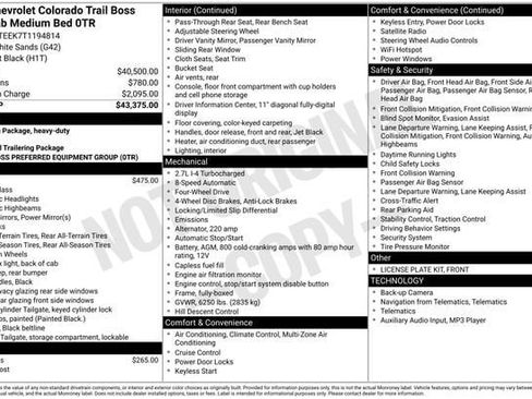 Used 2026 Chevrolet Colorado Trail Boss AWD/4WD image 4