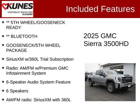 Used 2025 GMC Sierra 3500 SLE w/ SLE Value Package image 3