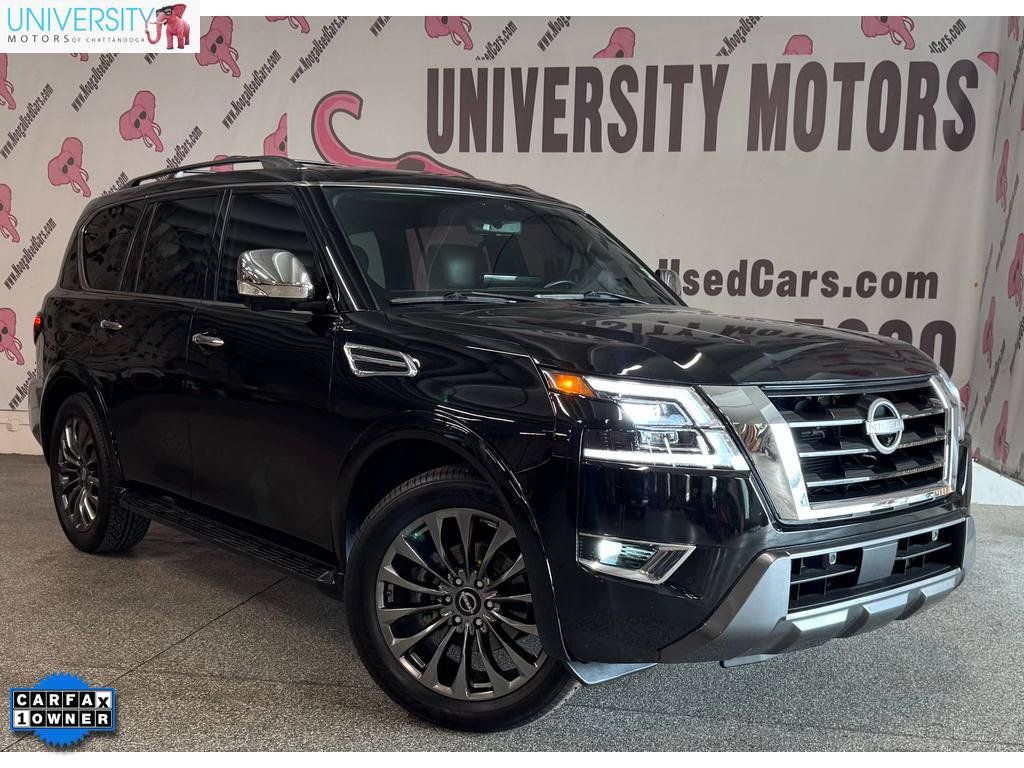 Used 2022 Nissan Armada Platinum w/ Captain's Chairs Package RWD image 1