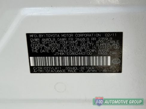 Used 2011 Lexus ES 350 FWD image 34