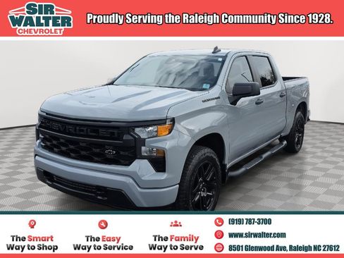 Used 2024 Chevrolet Silverado 1500 Custom w/ Turbomax Blackout Package image 1