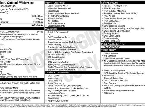 Used 2023 Subaru Outback Wilderness AWD/4WD image 4