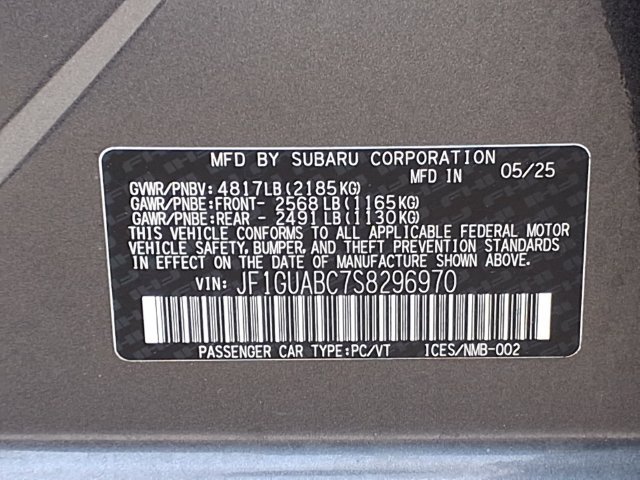 Certified 2025 Subaru Impreza 2.0i AWD/4WD image 9