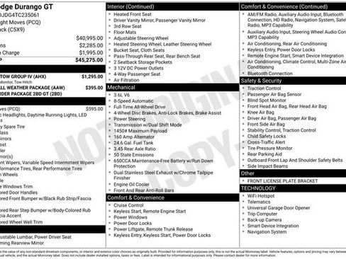 New 2026 Dodge Durango GT w/ Trailer Tow Group IV image 2