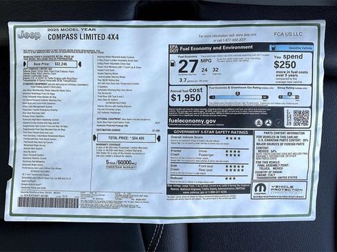 New 2025 Jeep Compass Limited image 14